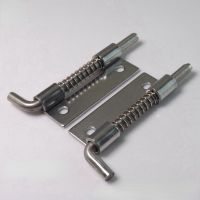 【LZ】✇♚☁  304 Stainless Steel loaded Hinge bisagras Security Spring bolt Barrel Latch for Industrial Welding Distribution Cabinet Hardware