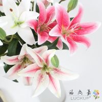 Real Touch Artificial Flowers Lily Flower Wedding Beautiful - 1 Pcs 2 Flower Heads - Aliexpress