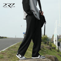 2Rz Mens Suit Pants Mens Ninth Pants Summer Straight Casual Pants Mens Drape Ice Silk Black Suit Pants