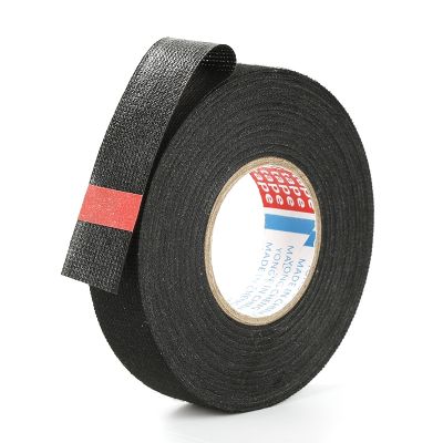 ▽∈ Heat Insulation Resistant Adhesive Cloth Fabric Tape Auto Cable Harness Wiring Home Improvement Car Loom Width 9/15/19/25/32 MM
