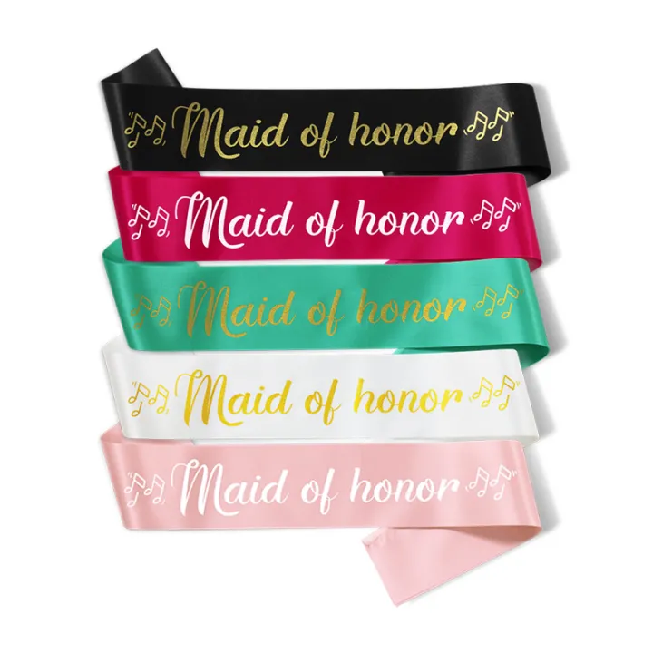 【New Design】Maid of Honor Sash Bridal Shower Decoration Bachelorette