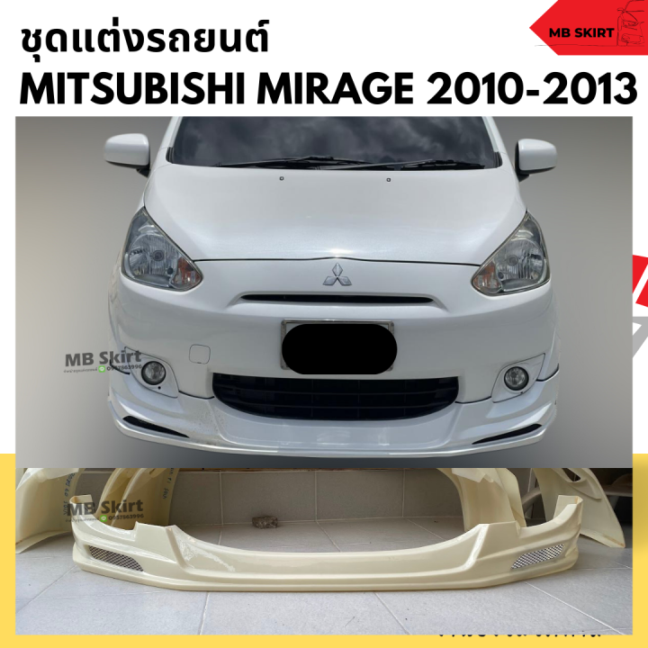 ชุดแต่งรอบคันรถยนต์-mitsubishi-mirage-2010-2013-ทรง-euro-งานไทย-พลาสติก-abs