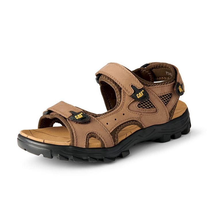 caterpillar-รองเท้าแตะ-รองเท้าผู้ชาย-รองเท้า-หนังวัวชั้นแรก-รองเท้ารัดส้น-sandals-size38-46-066-cnb