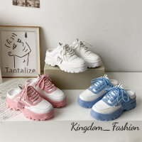 Kingdom_Fashion ยอดนิยม รองเท้าผู้หญิง รองเท้าผ้าใบ รองเท้าสุขภาพ รองเท้าแฟชั่น ทิพย์ แบบ พก พา มีก้นหนา เกี่ยวกับการเคลื่อนไหว PA22112202 40Z231007