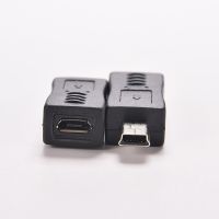 Micro USB Female to Mini USB Male Adapter Connector Converter Adaptor for Mobile Phones MP3 Cables  Converters