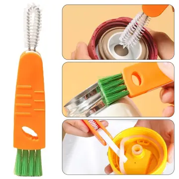 Multipurpose Bottle Gap Cleaner Brush Mini Milk Bottle Thermos Cleaning  Brush Groove Gap Cleaning Brush Portable Travel Cleaner