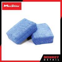 ฟองน้ำลงแว็กซ์ เคลือบสี ลงแว็กซ์ ขนไมโครไฟเบอร์ - Maxshine Microfiber Waxing/Sealant Applicator – Blue