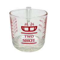 แก้วตวง 2 ชอตต์ มีหูจับ measuring cup 2 shot with handle Delisio 1610-331