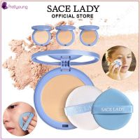 Prettyoung Sace Lady 3สีรองรับการกระแทกพื้นฐานกันน้ำแอร์คุชชั่นแต่งหน้ารองรับการกระแทกน้ำมันควบคุมแป้งรองพื้นอัดแข็งแป้งแต่งหน้า