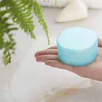 Soap Box Plastic Sealed Mini With Lid Dustproof Bathroom Accessories Storage Disk Waterproof Leak Proof Portable Bathroom Tool Soap Dishes