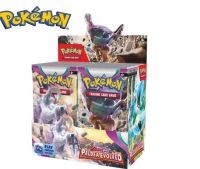 Pokemon สีแดงเข้มและสีม่วง Palea พัฒนา Spigatido Fuecoco Quaxly Booster Box CARD