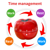 1ชิ้นมะเขือเทศจับเวลานักเรียนการจัดการเวลาการศึกษาจับเวลาแบบพกพาบ้าน Kichen Decoracion ทำอาหารมินิไม่มีแบตเตอรี่ฟรีจับเวลาเป็นของขวัญ