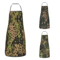 WW2 Camo Apron for Women Men Unisex Bib Germany Arm Military Camouflage Cooking Kitchen Tablier Cuisine Chef Painting Aprons