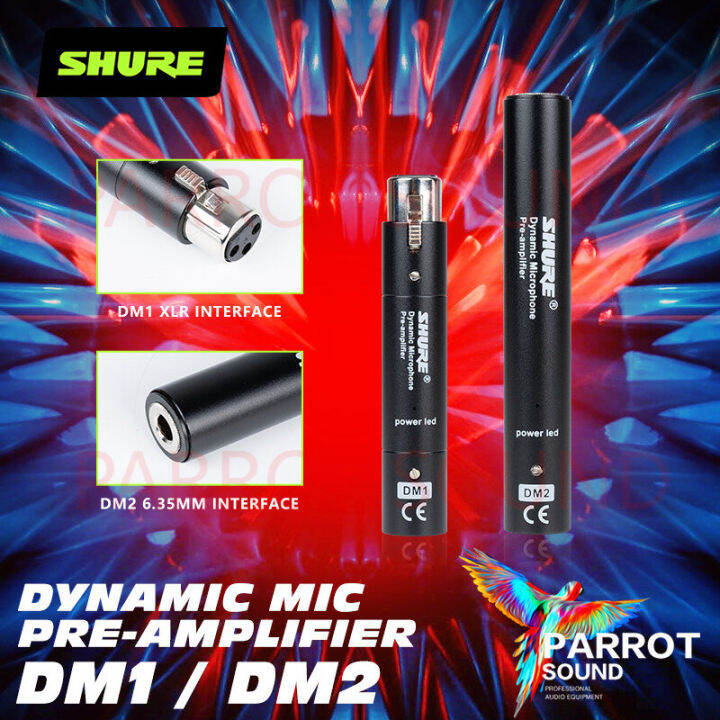 SHURE DM1 DM2 Dynamic Microphone Transistor Amplifier stage microphone