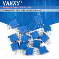 15valuesX1pcs = 15Pcs 100ohm-2Mohm 0.5W 3296 3296W ตัวต้านทานแบบปรับได้ MultiTurn Trimmer ปรับ Precision Potentiometer Kit