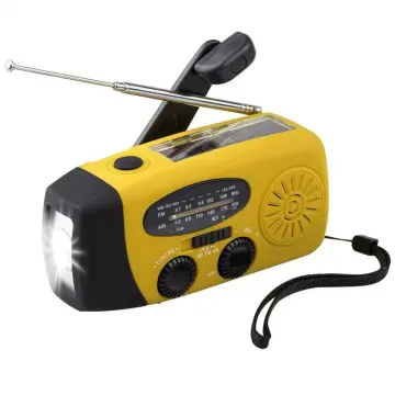 3 In 1 Emergency Charger Hand Crank Generator With Radio Wind Up Solar  Dynamo Powered FM