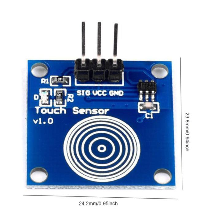 โมดูล-ttp223สวิตช์สัมผัสบอร์ดเซ็นเซอร์-capacitive-โมดูล2-5-5v-dc