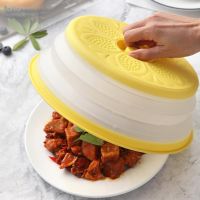 【hot】 Sturdy Vented Folding Microwave Plate Cover Food Grade BPA-free Collapsible Lid