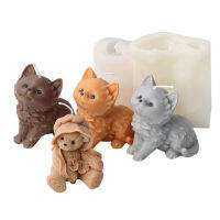 Resin Plaster Tools Handcraft Three-dimensional Animal Decorative Sit-stand Silicone Cute Candle Mold