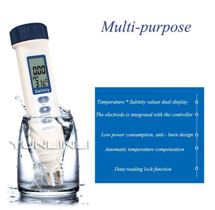 Electronic Salinity Meter Food Salt Meter Kitchen Brine Highprecision Culture Sea Salt Metering