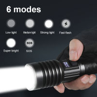 Newest XHP199 High Power Led Flashlight Torch Light XHP160 XHP90 Super Powerful Tactical Flashlight Usb Rechargeable Hand Lamp