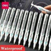 5pcs 2.0mm White Marker Pen Tyre Colouring Shoe Graffiti Waterproof Automobile Glass Ceramics Wood Oiliness Not Easy Fade Highlighters Markers