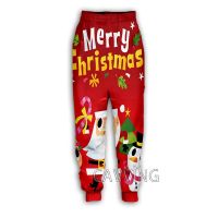 New Fashion 3D Printing Christmas Happy Casual Sports Pants, Sports Pants, Mens Pants, Three Piece Pants, Mens and Womens Jogging Pants