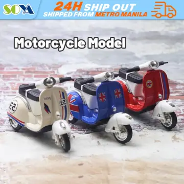 miniature metal motorcycle vespa scooter models