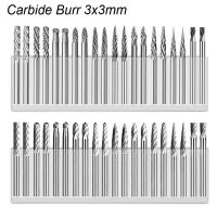 3x3มิลลิเมตร18 "ทังสเตนคาร์ไบด์เสี้ยนแกะสลักแกะสลักตะไบโรตารีไฟล์เพชรบดเหล็กไม้โลหะหินทำงานตัดกัด