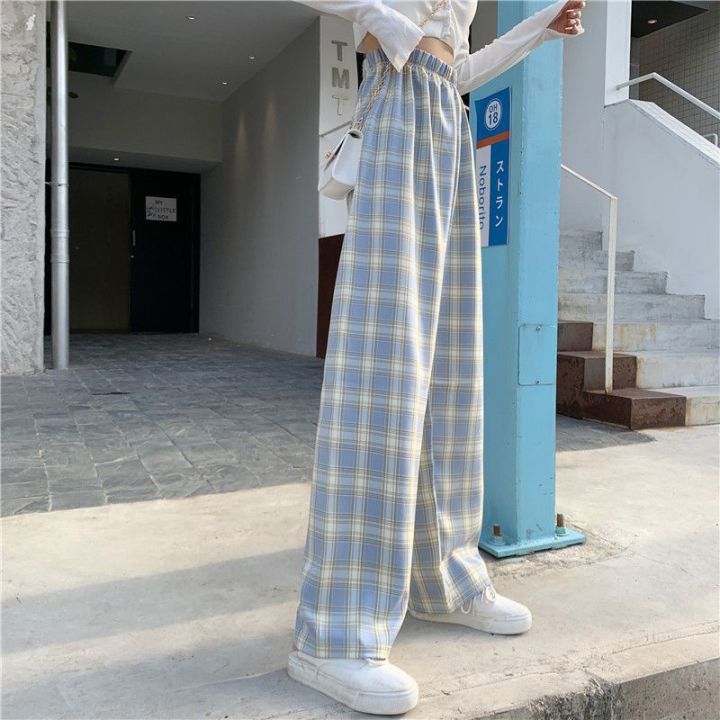 new-vintage-plaid-women-s-pants-spring-thin-wide-leg-straight-pant-y2k-streetwear-baggy-sweatpants-joggers-korean-oversize-pants
