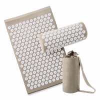 Massager (Appro.67*42cm)Massage Cushion Acupressure Mat Relieve Stress Pain Acupuncture Spike Yoga Mat with Pillow