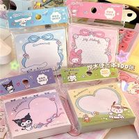 Sanrio Flower Notepad Portable Memo 100pcs Tearable Mini Notebook School Stationery