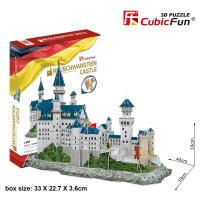 3D Puzzle CubicFun Neuschwanstein Castle #MC062h ปราสาท นอยชวานสไตน์ เยอรมนี ตัวต่อ 3มิติ จำนวน 121ชิ้น จิ๊กซอว์ 3มิติ ชุดตัวต่อ ของเล่น - Toys Store