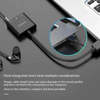 Orico Usb External Sound Card 3.5mm Stereo Microphone Audio Adjustment for Desktop Computer Notebook Headset Free Drive