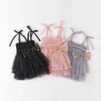 【Ladies shop】 Girls SuspenderDress 2022New Baby Tube TopTutu DressStar Sequin BowBirthday Party Dresses