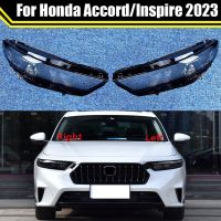 ฝาครอบไฟหน้ารถสำหรับ Honda Accord Inspire 2023ที่ครอบไฟหน้ารถยนต์ฝาครอบโป๊ะเลนส์กระจกไฟฉายคาดศีรษะฝาครอบไฟ