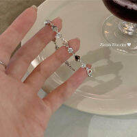 Sparkling Hollow Heart Bracelet Girls Bracelet Zircon Bracelet Y2K Fashion Bracelet INS Bracelet For Women