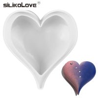 Silikolove รูปหัวใจแม่พิมพ์3d ซิลิโคนแม่พิมพ์สำหรับศิลปะเค้กมูสรูปแบบ Diy เบเกอรี่ขนมแม่พิมพ์ภาชนะเครื่องมือ