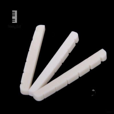 ：《》{“】= Tooyful Hot 3Pcs Unbleached Curved Slotted Guitar Cattle Bone Nut Flat Bottom For Classical 6-String Strat Electric Guitar Bass