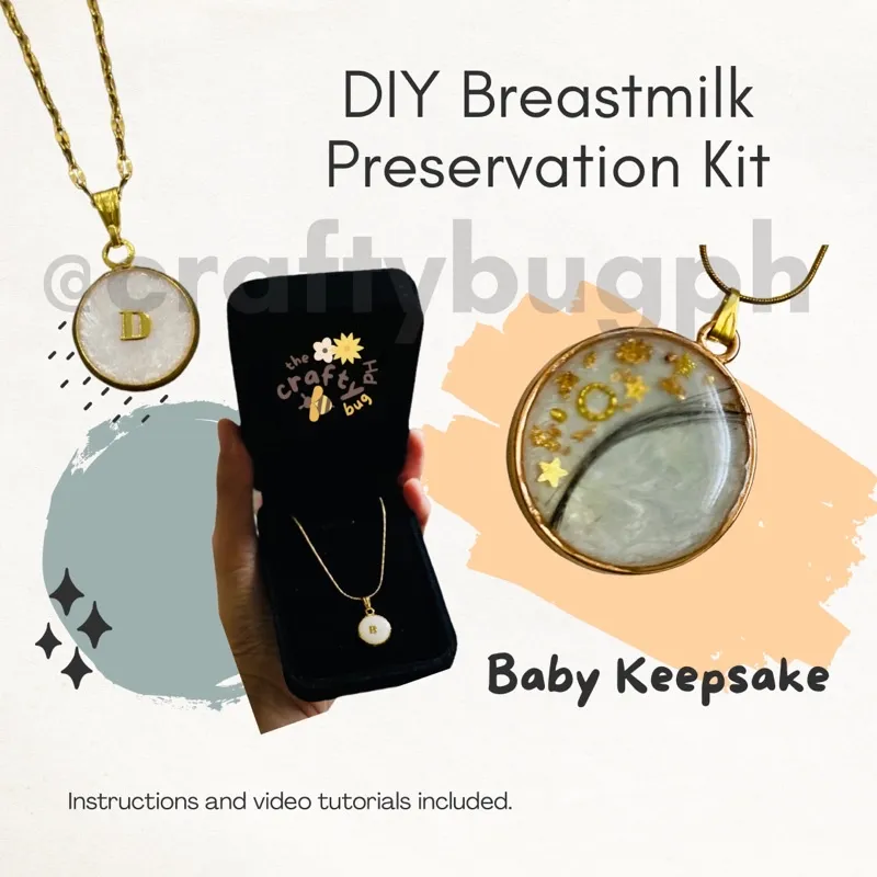 COD｜DIY Breastmilk Necklace｜Breastmilk Necklace DIY Kit ｜Breastmilk Jewelry  Kit