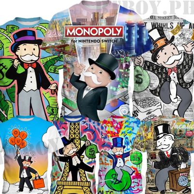 Monopoly&nbsp;&nbsp;Kids T-Shirt Boys Fashion Shirts Daily Comfortable&nbsp;Short-Sleeved&nbsp;Tops