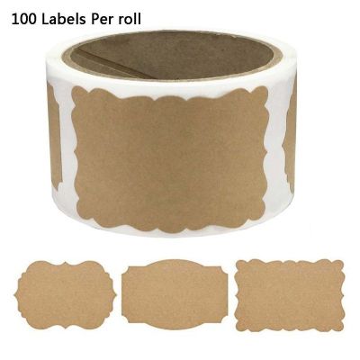 【CW】☞☏  pcs/roll Blank Label Baking Stickers Tag for Jar