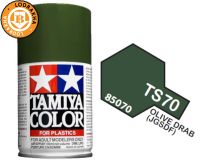 สีสเปรย์กระป๋องทามิย่า สีเขียวมะกอก TS-70 JGSDF OLIVE DRAB 100ML