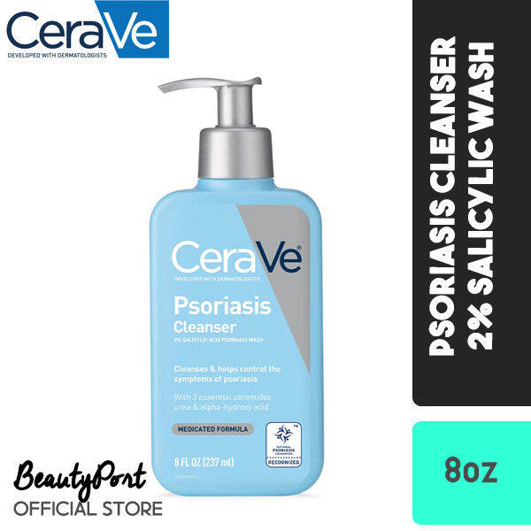 CeraVe Cleanser for Psoriasis Treatment With Salicylic Acid for Dry