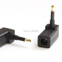 Toslink Digital Optical Jack To 3.5mm Mini Plug 90 Degree Right angle mini toslink Audio Adapter for Macbook TV Box