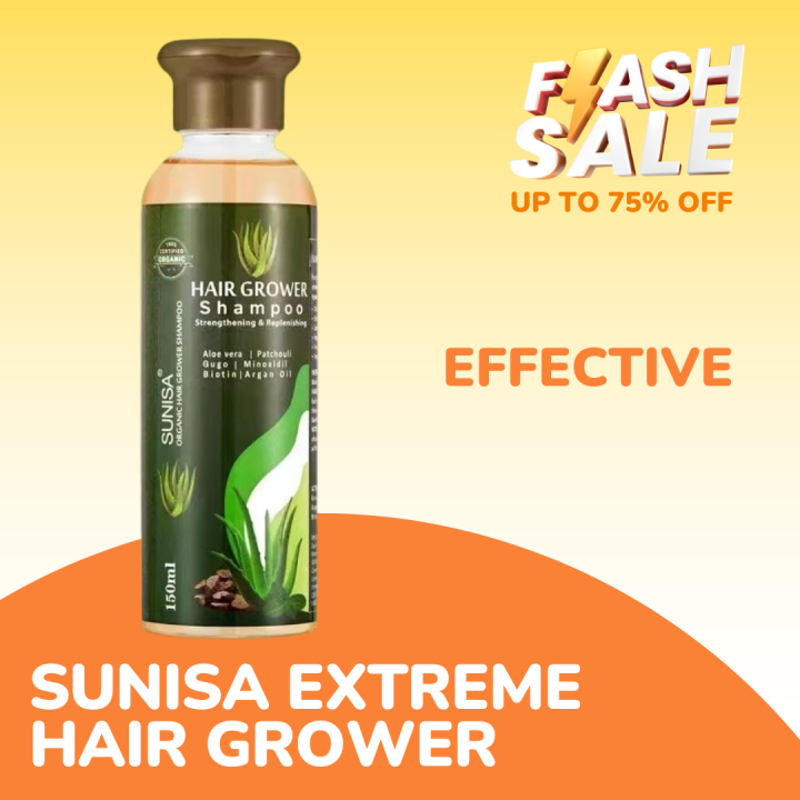 Original Extreme Sunisa Aloe Vera Hair Grower Shampoo Straightening Anti Hair Loss Essential