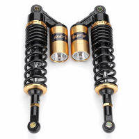 (สีดำ + ทอง) 1คู่340มม.13.5มอเตอร์ไซค์Inchอากาศช็อตหลังหน้าSuspension DamperสำหรับATVรถจักรยานยนต์จักรยานสกู๊ตเตอร์สกปรกNMAX 155คลิก150 Pcx 150 Wave 110iฯลฯ