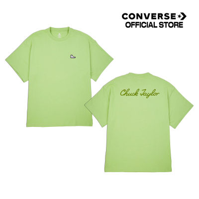 Converse เสื้อยืด TEE คอนเวิร์ส SNEAKER PATCH TEE   GREEN UNISEX (10025397-A11) 1325397AF3GNXX