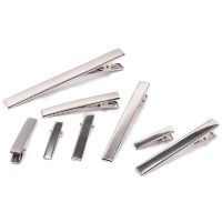 【YF】 Flat Metal Prong Alligator Hairpin Clip Base para Grampos de Cabelo DIY Jóias Fazendo Acessórios 30mm 40mm 45mm 55mm 75mm 100mm 20 Pcs 50 PCes