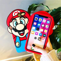 สำหรับ iPhone 6 6S 7 8 Plus X XR XS 11 Pro Max 3D การ์ตูน Super Mario เคสโทรศัพท์ซิลิโคนอ่อนสำหรับ iPhone 12 Pro Max